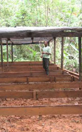Construction of a nursery. Photo: Fundación Sirua
